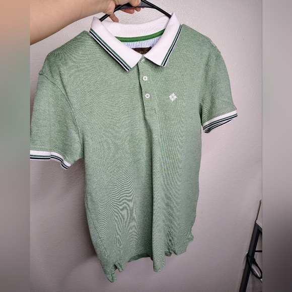 Porto Sur Mens Collared Classic Green Polo Shirt Sz M Cotton Blend - Picture 10 of 10